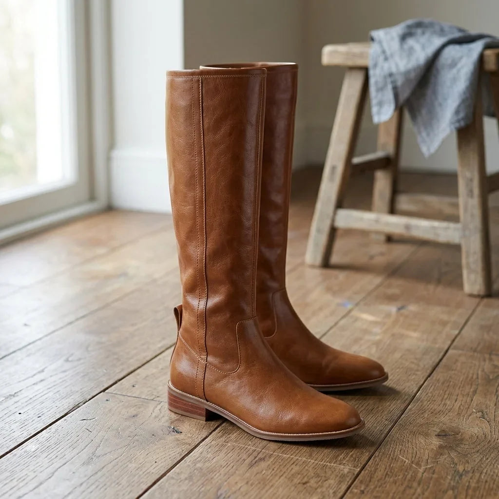 Xanthe | Riding-Style Women Knee High Boots for Winter