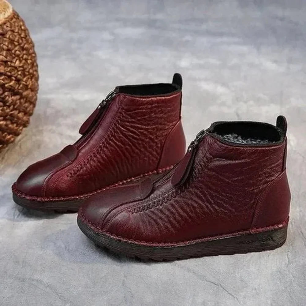 Ursula | Warm Zip-Up Ankle Boots