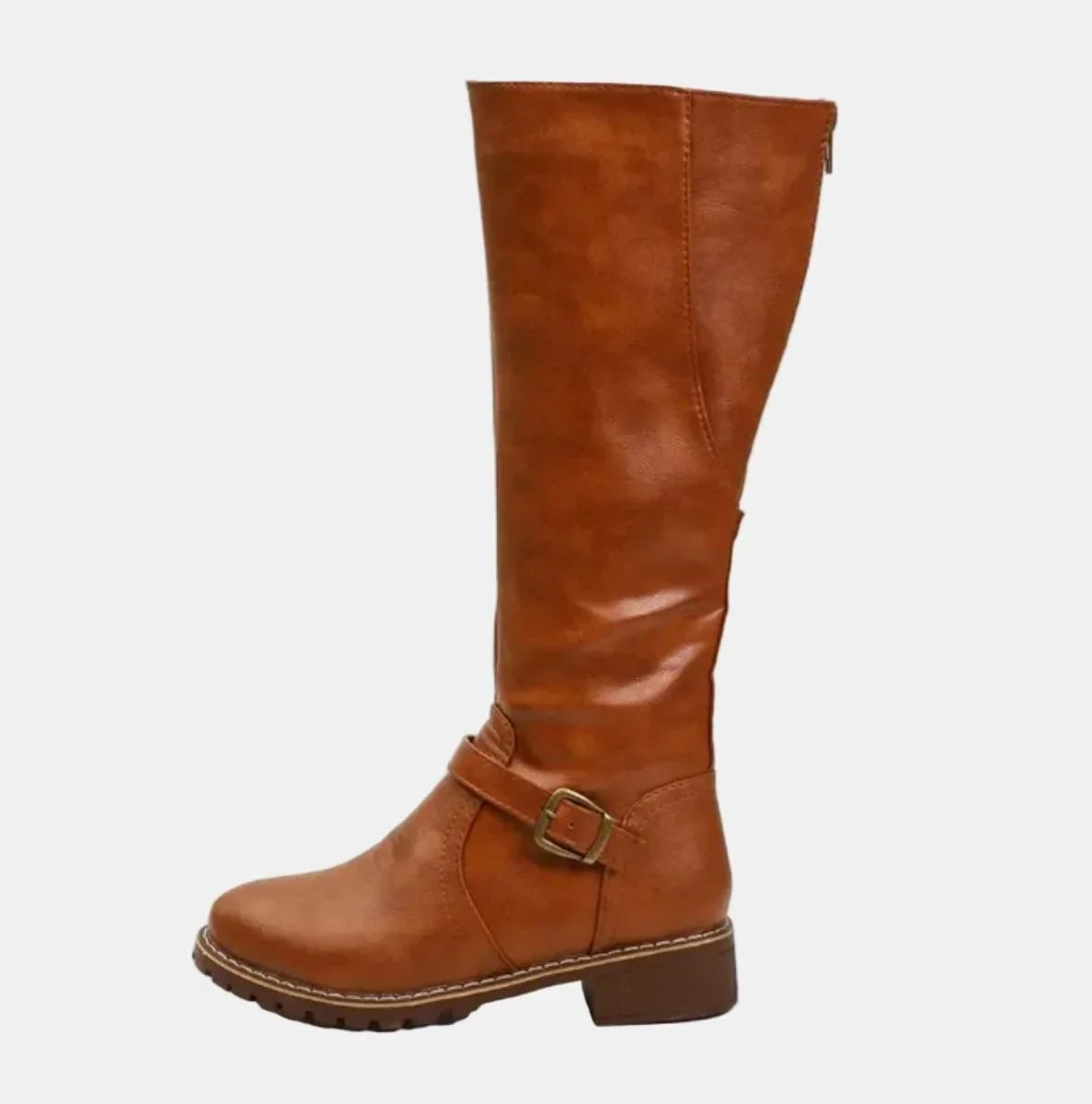 Mirela | Buckle-Strap Riding Women Knee High Boots for Winter