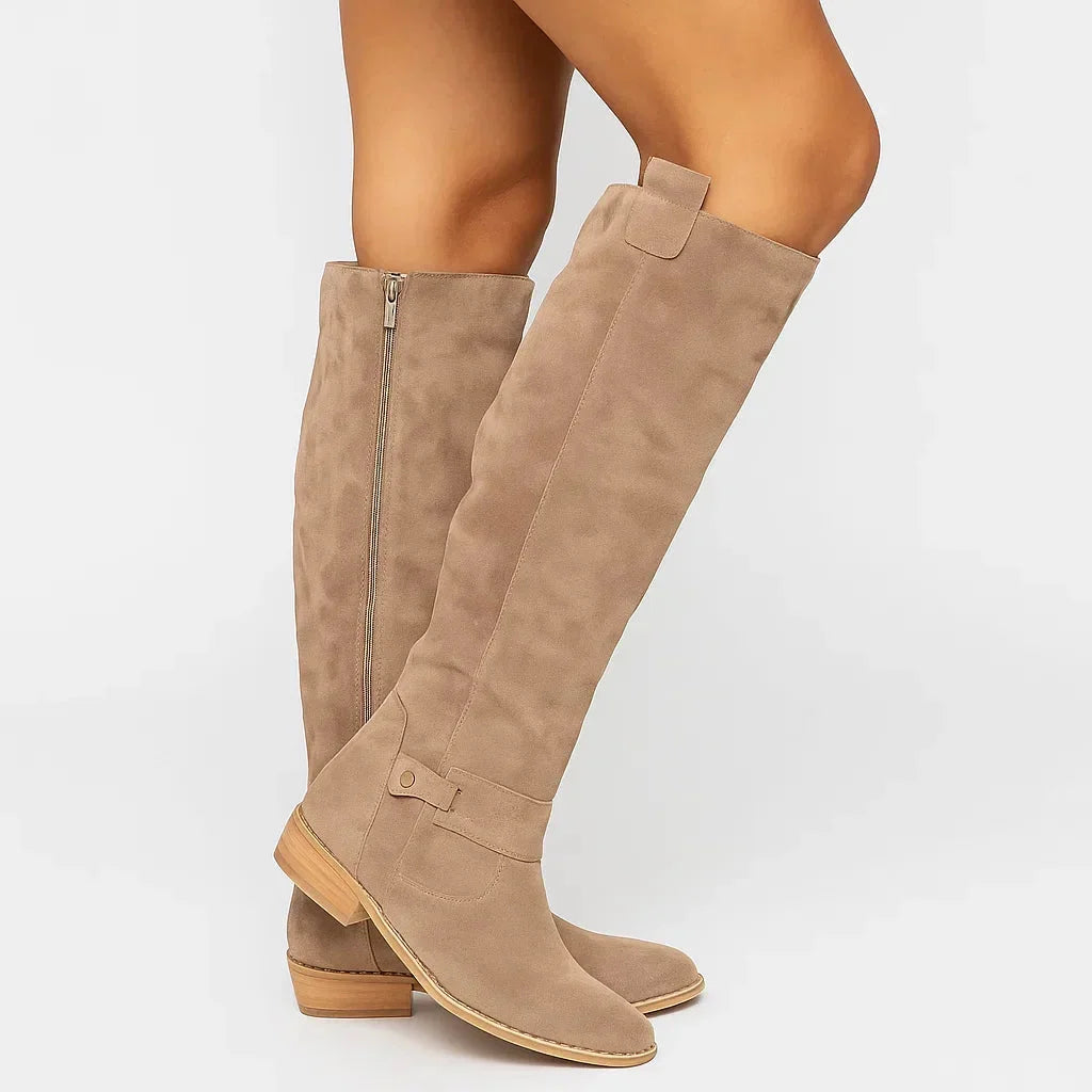 Aveline | Suede Women Knee High Boots for Winter