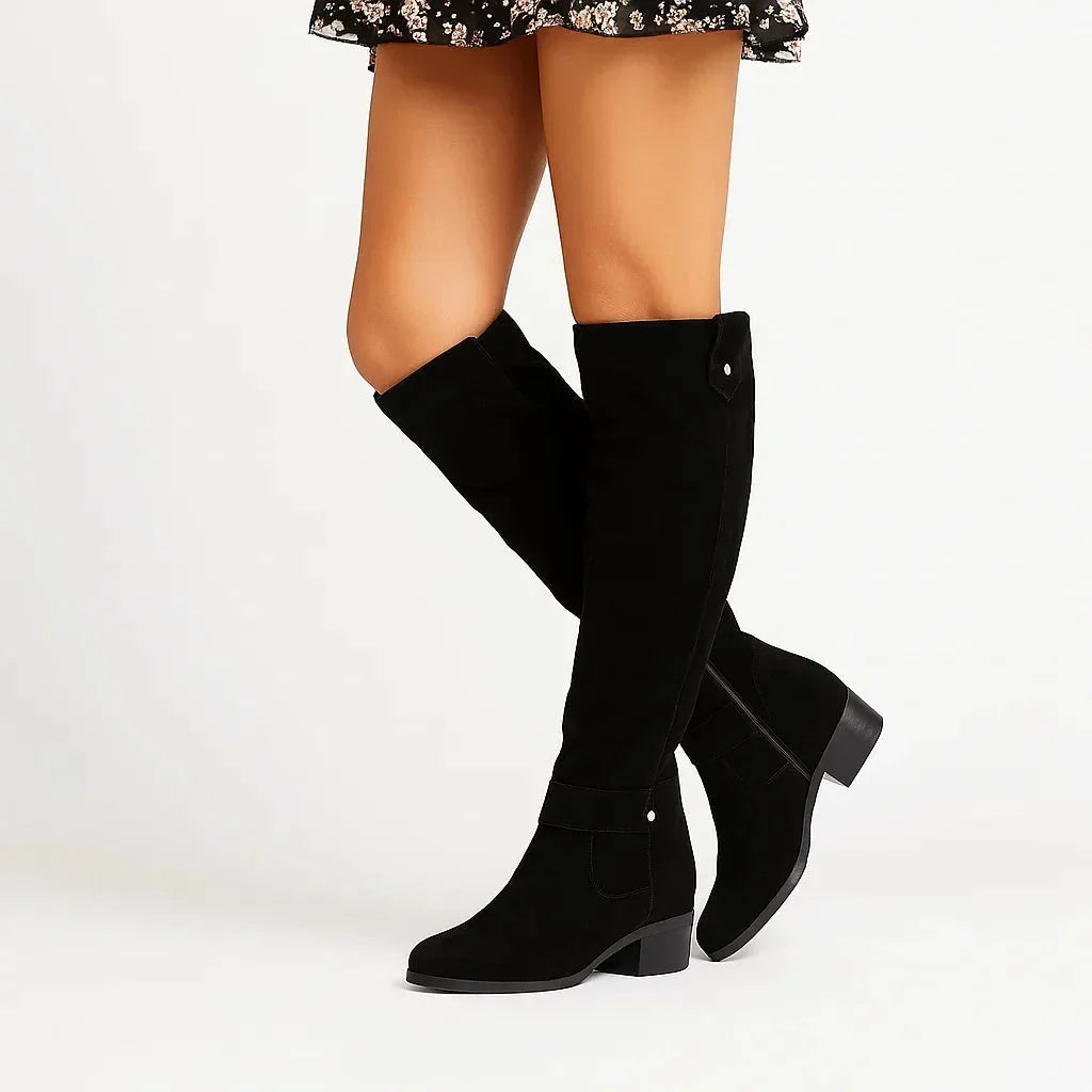 Aveline | Suede Women Knee High Boots for Winter