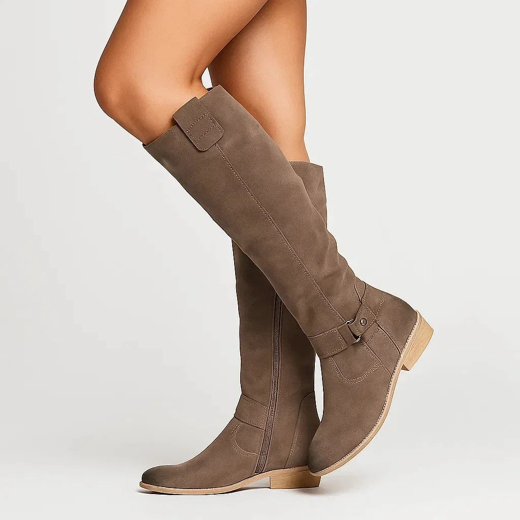 Aveline | Suede Women Knee High Boots for Winter
