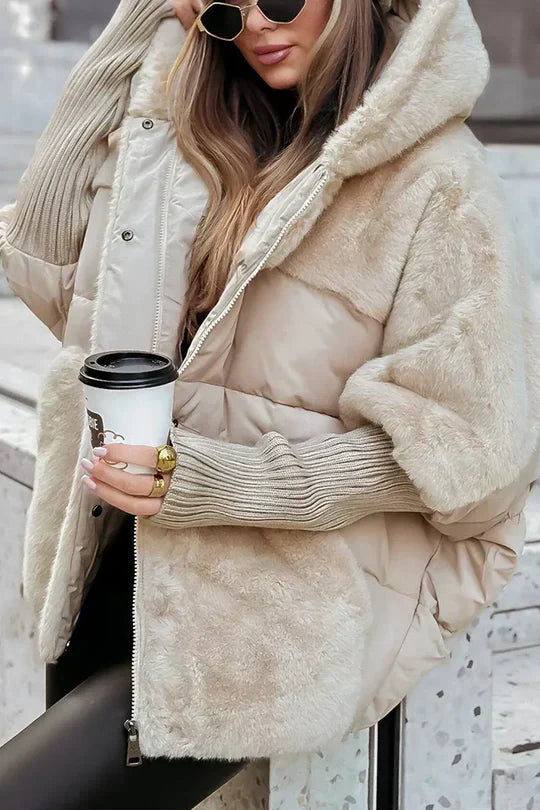 Perpetua | Hooded Faux Fur Puffer Jacket