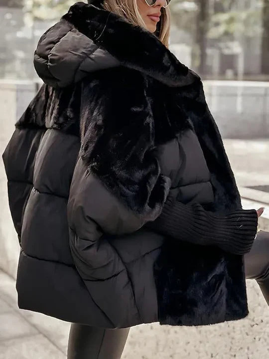 Perpetua | Hooded Faux Fur Puffer Jacket