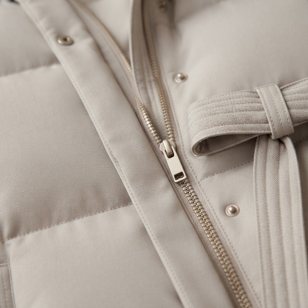Eloise | Hooded Knit-Trim Women's Quilted Jacket for Winter