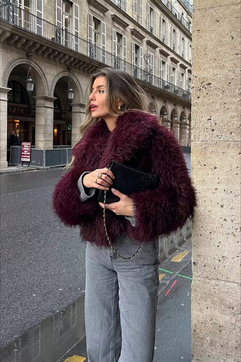 Marisela | Shaggy Faux Fur Women's Coat for Winter