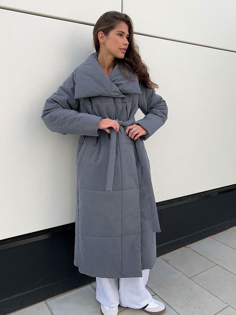 Savandra | Standing-Collar Cotton Women's Winter Coat for Cold-Weather