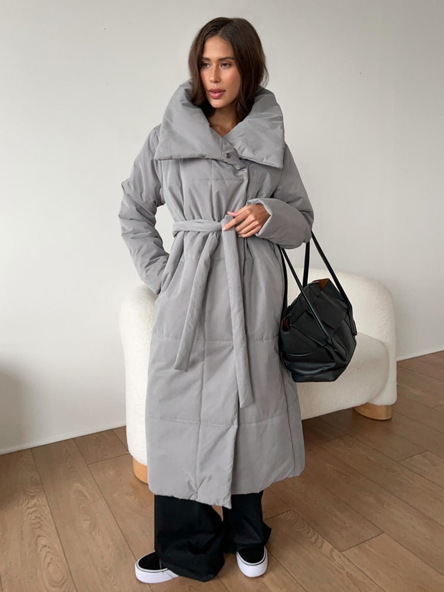 Savandra | Standing-Collar Cotton Women's Winter Coat for Cold-Weather