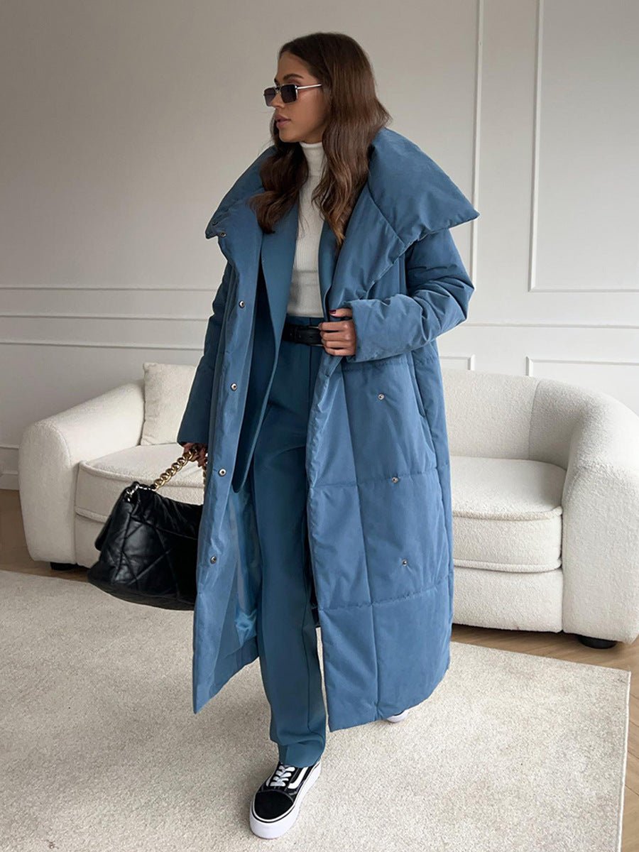Savandra | Standing-Collar Cotton Women's Winter Coat for Cold-Weather
