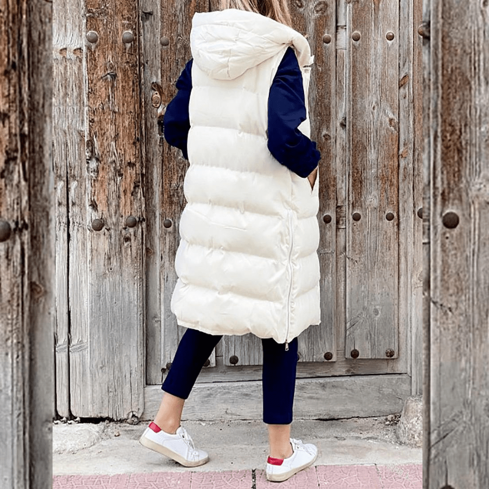 Celeni | Padded Hooded Women's Puffer Vest for Winter