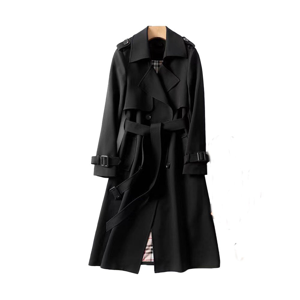 Marisande | Double-Button Plaid-Lined Women's Trench Coat for Fall