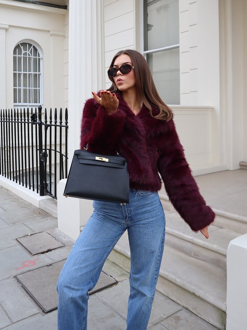 Hesper | Fluffy Lapel-Collar Women's Fur Coat for Winter