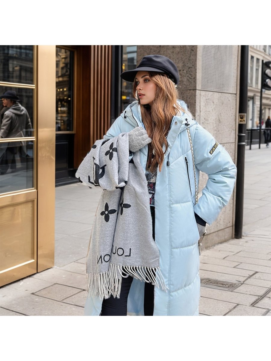 Rozwen | Down-Cotton Padded Long Women's Winter Coat for Cold-Weather
