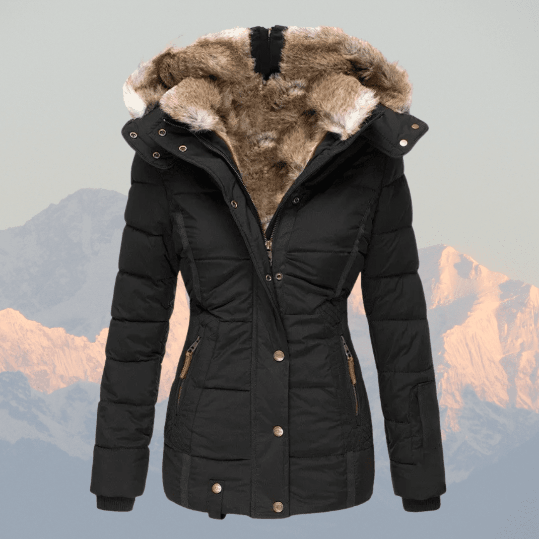Liana | Down-Puffer Faux Fur-Hood Women's Winter Jacket for Cold-Weather