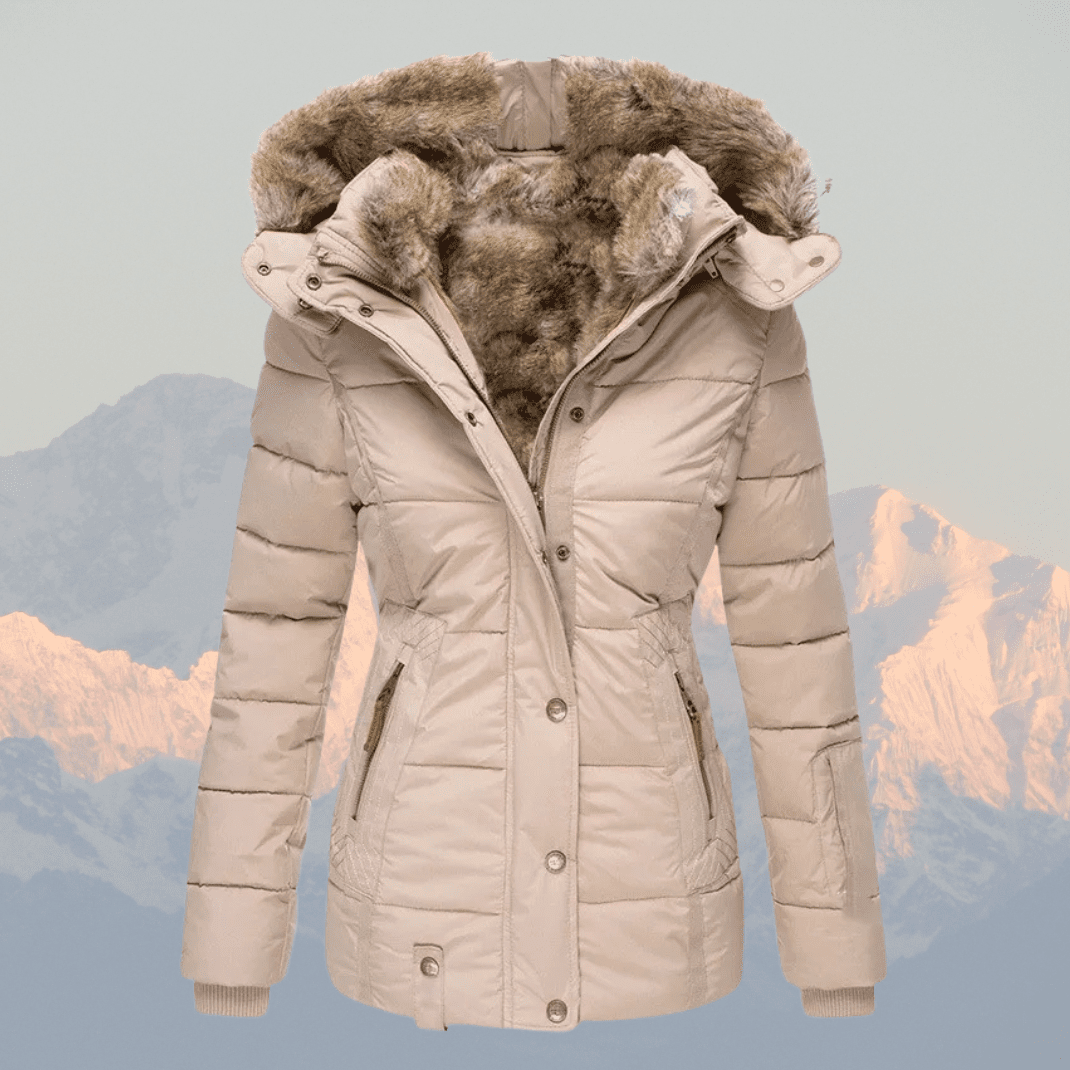 Liana | Down-Puffer Faux Fur-Hood Women's Winter Jacket for Cold-Weather