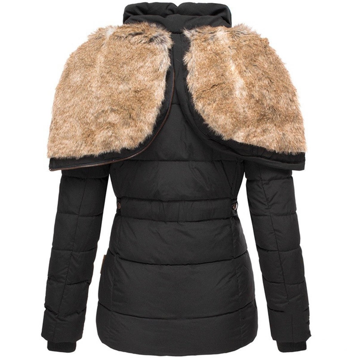 Liana | Down-Puffer Faux Fur-Hood Women's Winter Jacket for Cold-Weather