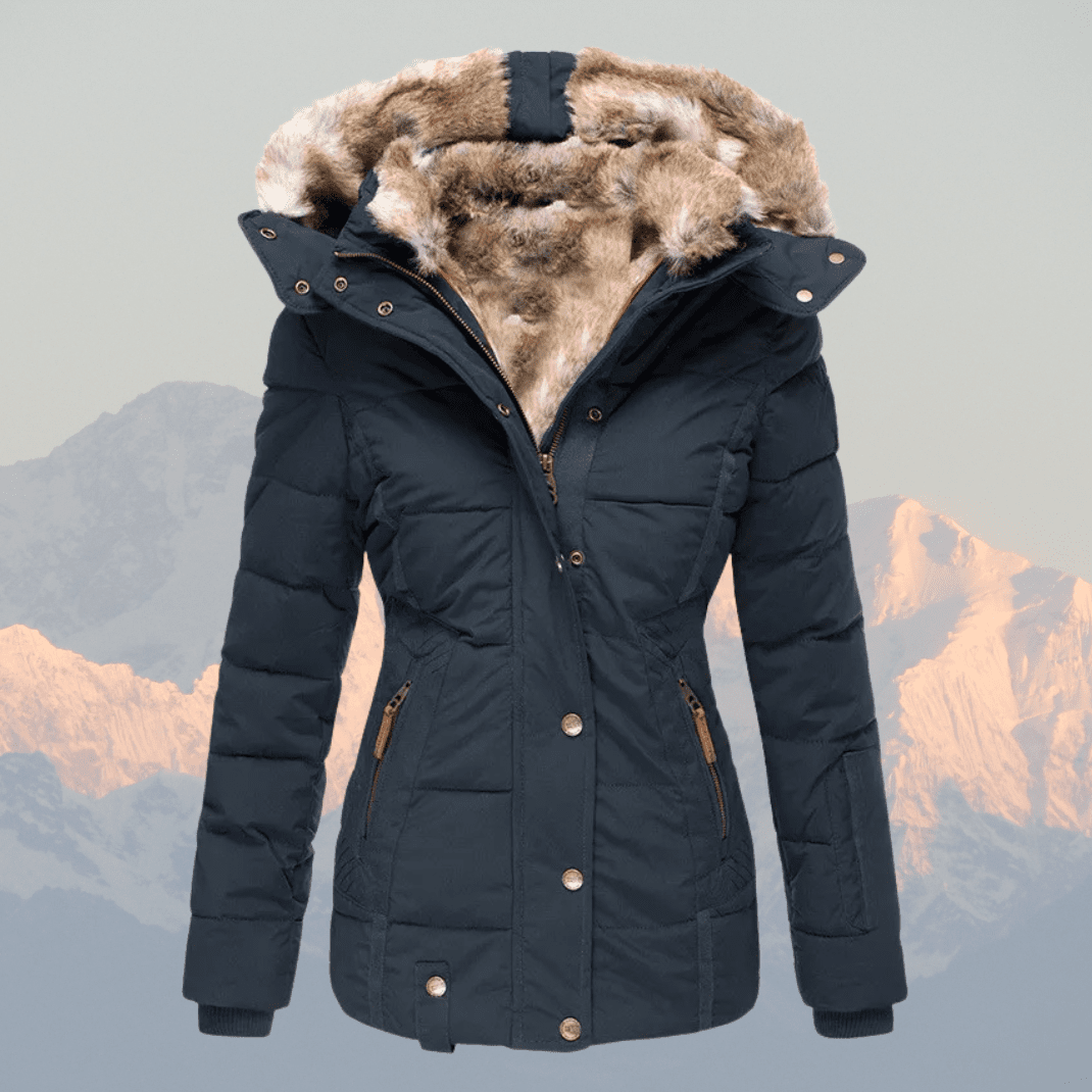 Liana | Down-Puffer Faux Fur-Hood Women's Winter Jacket for Cold-Weather