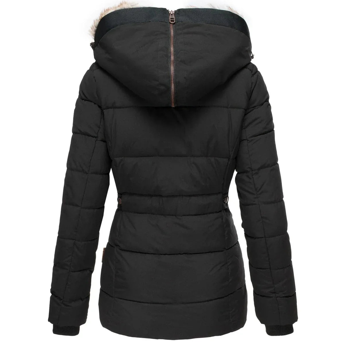 Liana | Down-Puffer Faux Fur-Hood Women's Winter Jacket for Cold-Weather
