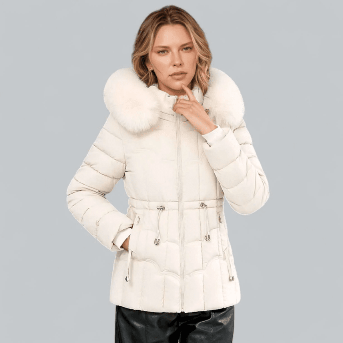 Miravel | Quilted-Insulated Tailored-Fit Women's Parka Coat for Winter