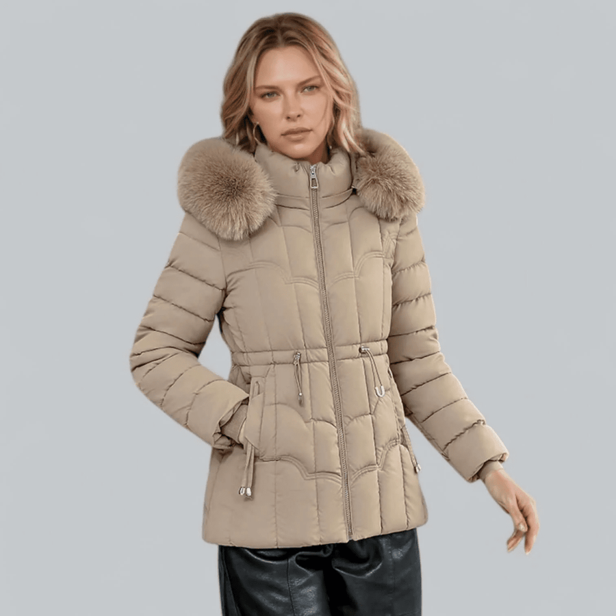 Miravel | Quilted-Insulated Tailored-Fit Women's Parka Coat for Winter