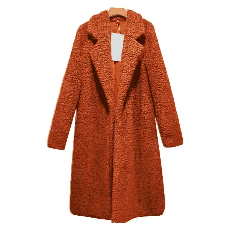 Malvioni | Soft Long Teddy Women's Coat for Winter