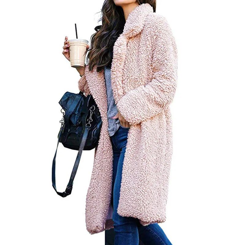 Malvioni | Soft Long Teddy Women's Coat for Winter