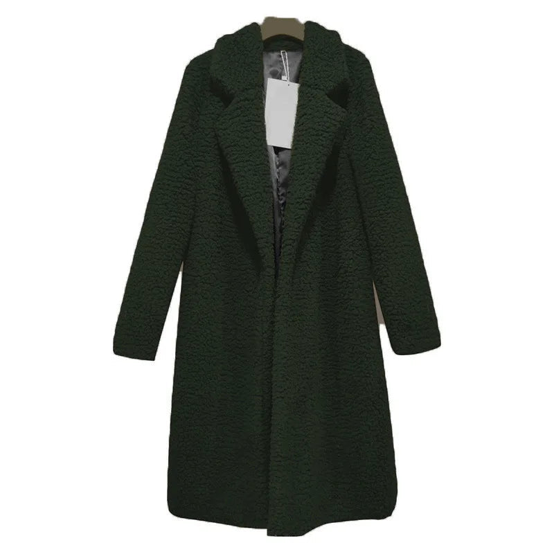 Malvioni | Soft Long Teddy Women's Coat for Winter