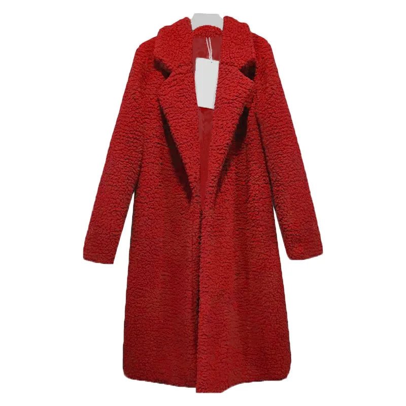 Malvioni | Soft Long Teddy Women's Coat for Winter