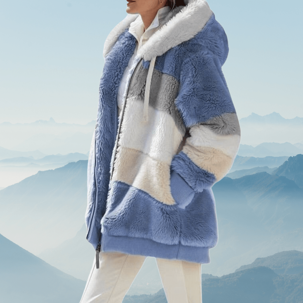 Norvia | Oversized Fleece-Lined Women's Winter Jacket for Cold-Weather