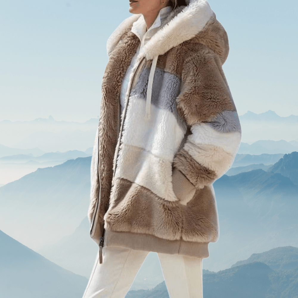 Norvia | Oversized Fleece-Lined Women's Winter Jacket for Cold-Weather