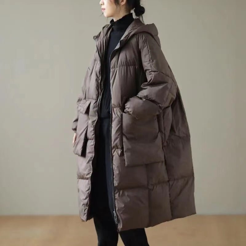 Fiorella | Hooded Plus-Size Women's Winter Jacket for Cold-Weather