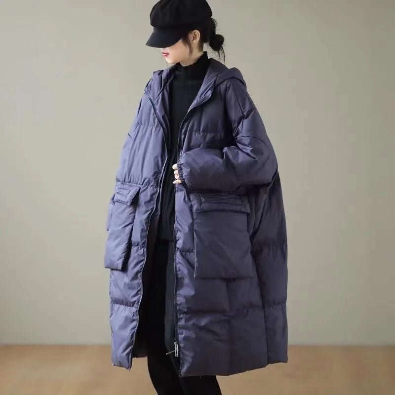 Fiorella | Hooded Plus-Size Women's Winter Jacket for Cold-Weather