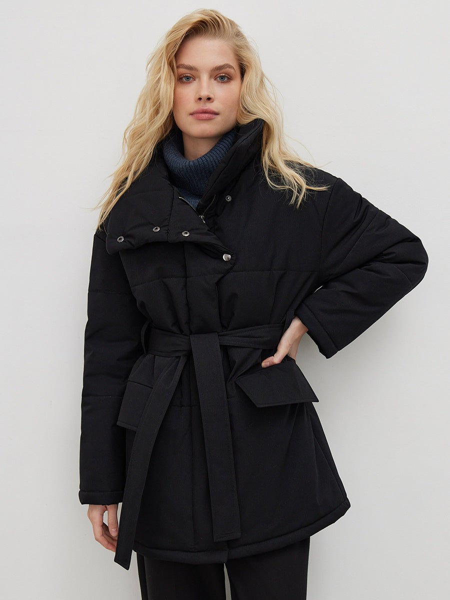 Serado | Quilted Belted-Waist Women's Winter Coat for Cold-Weather