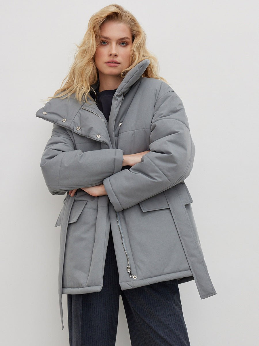 Serado | Quilted Belted-Waist Women's Winter Coat for Cold-Weather