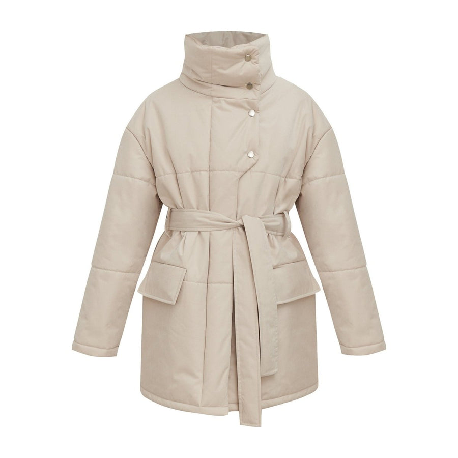 Serado | Quilted Belted-Waist Women's Winter Coat for Cold-Weather