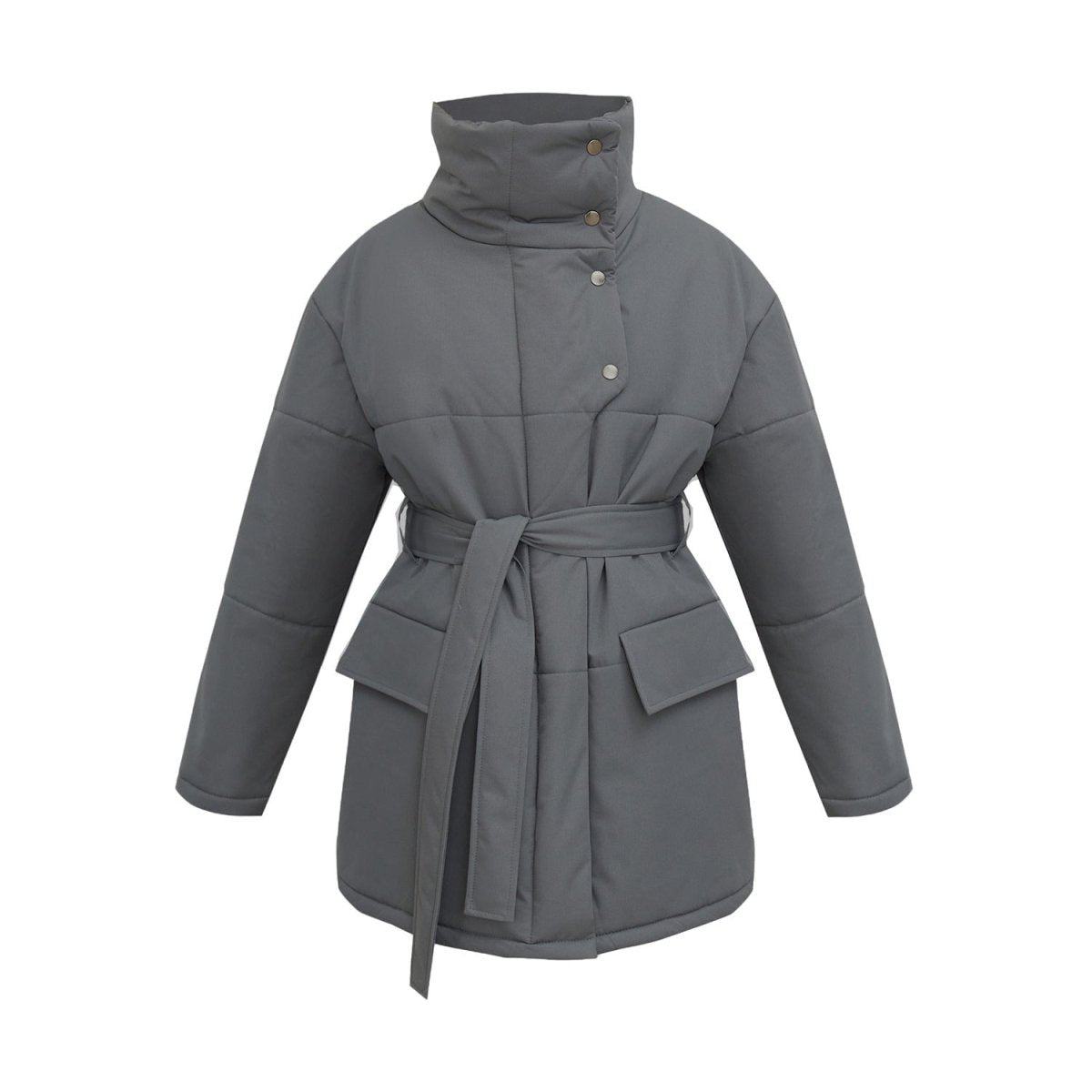 Serado | Quilted Belted-Waist Women's Winter Coat for Cold-Weather