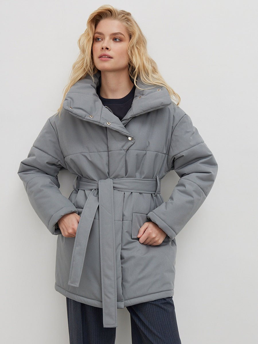 Serado | Quilted Belted-Waist Women's Winter Coat for Cold-Weather