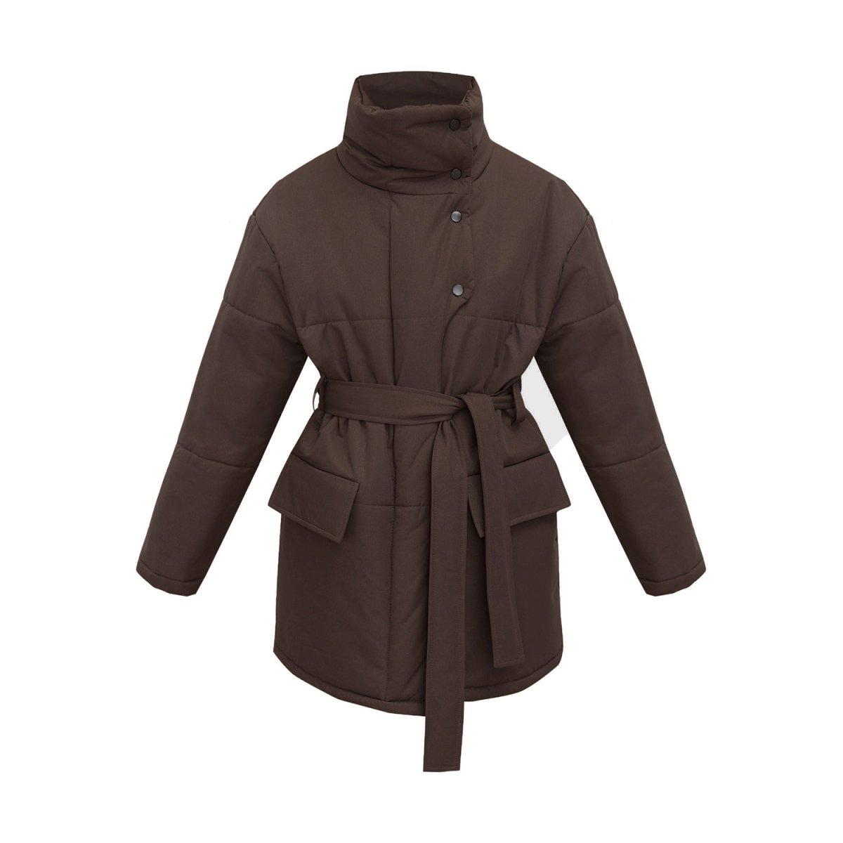 Serado | Quilted Belted-Waist Women's Winter Coat for Cold-Weather
