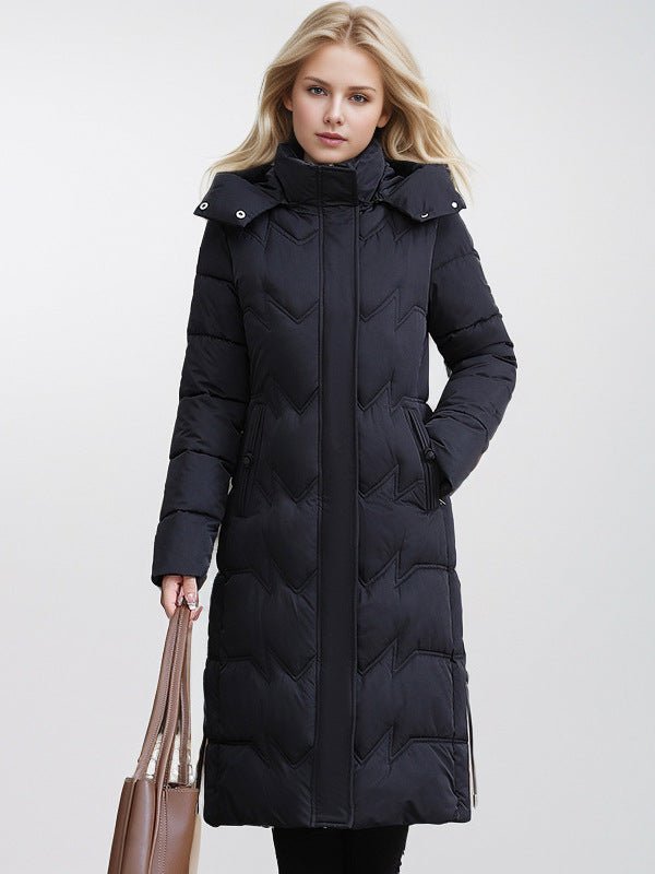 Odriana | Slim-Fit Knee-Length Women's Puffer Coat for Winter