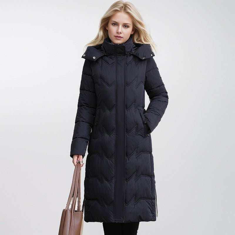 Odriana | Slim-Fit Knee-Length Women's Puffer Coat for Winter