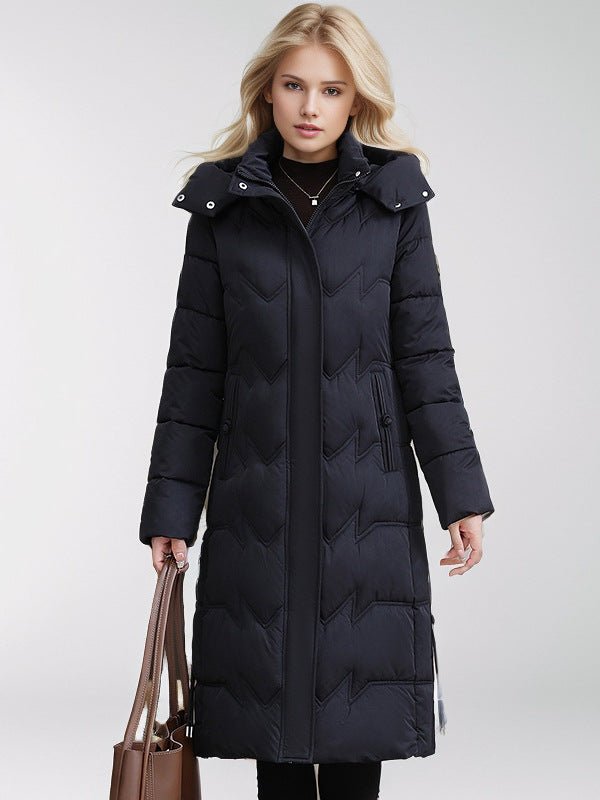 Odriana | Slim-Fit Knee-Length Women's Puffer Coat for Winter