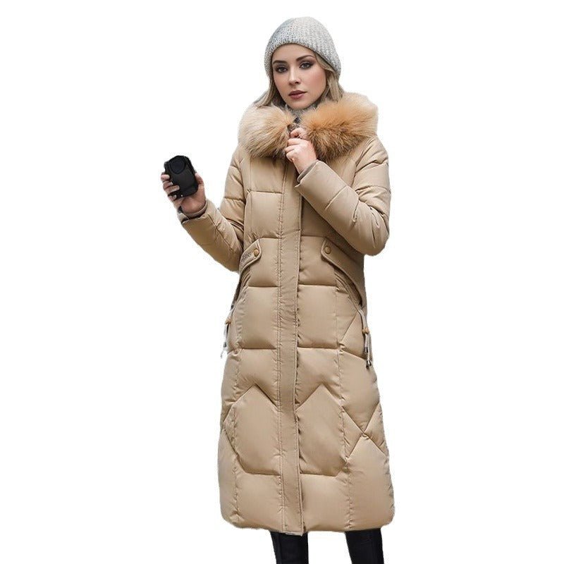 Genoveva | Faux Fur-Collar Plus-Size Women's Midi Coat for Winter
