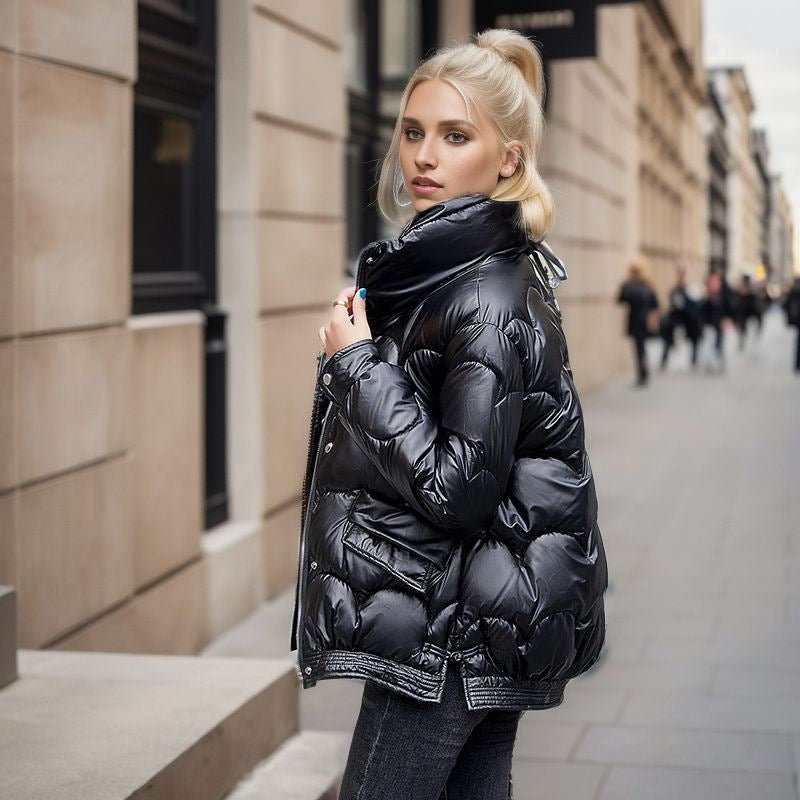 Marisol | Down-Padded Glossy-Finish Women's Winter Jacket for Cold-Weather