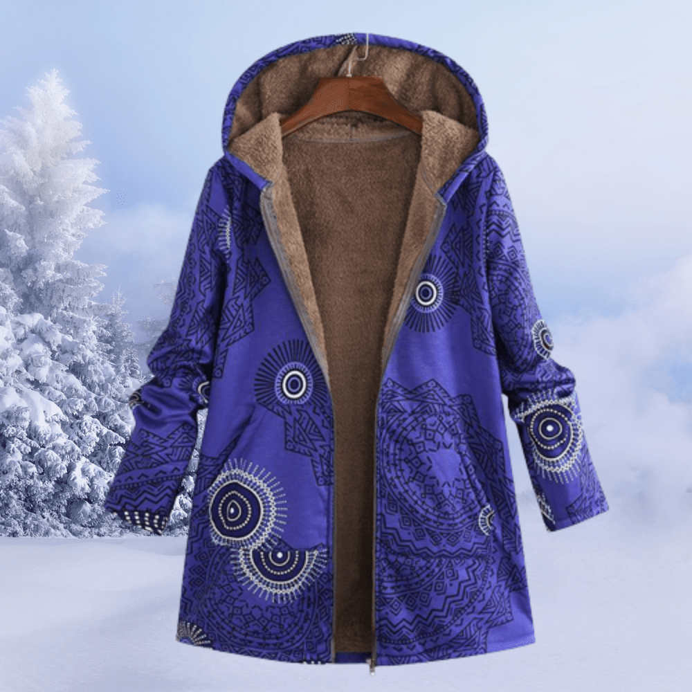 Florabel | Floral-Print Padded-Insulation Women's Winter Jacket for Cold-Weather