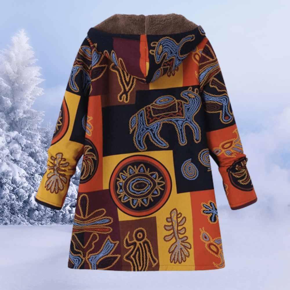 Florabel | Floral-Print Padded-Insulation Women's Winter Jacket for Cold-Weather