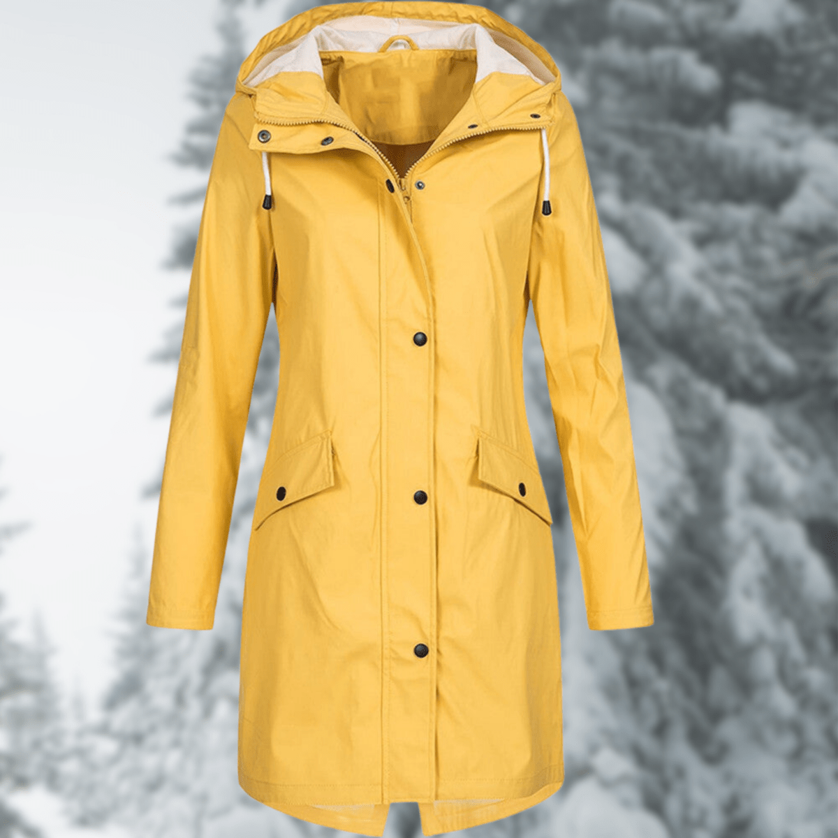 Briseis | Water-Resistant Hooded Women's Long Coat for Winter