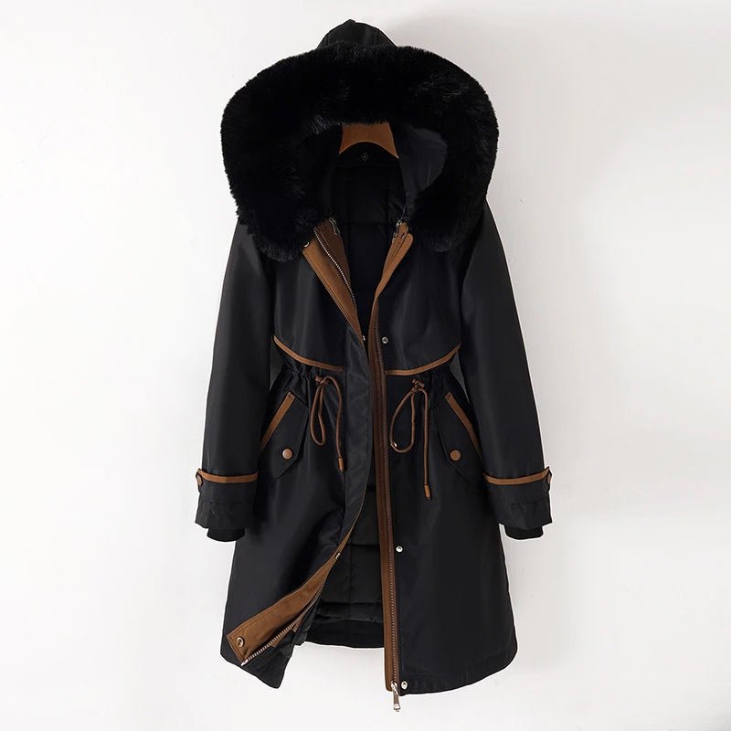 Thekla | Lined Hooded Women's Parka Coat for Winter