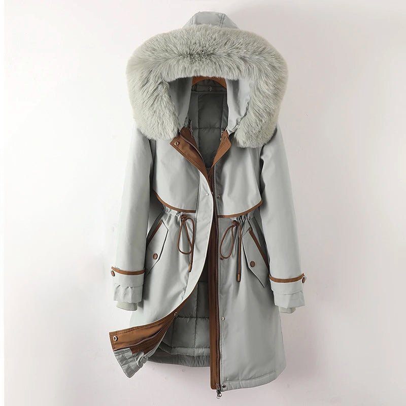 Thekla | Lined Hooded Women's Parka Coat for Winter