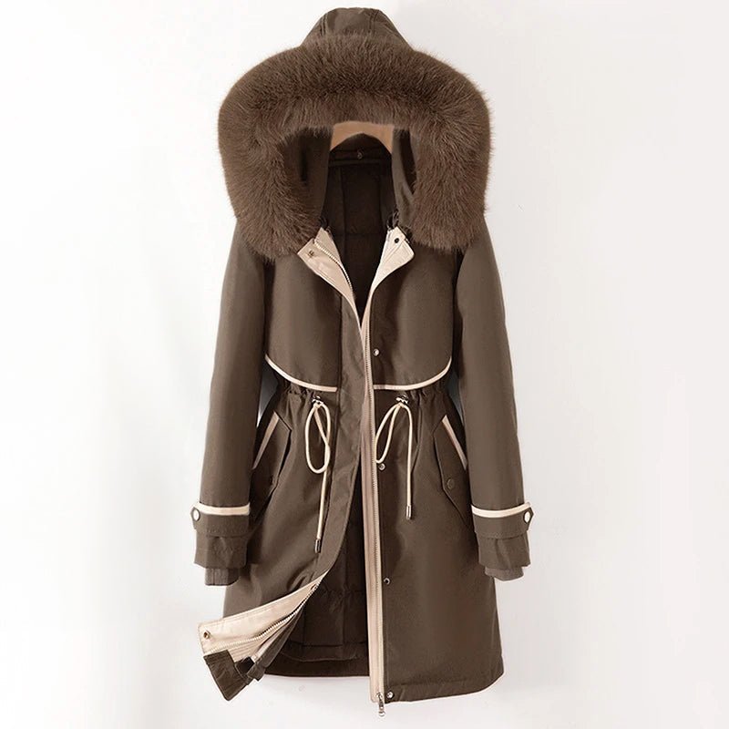 Thekla | Lined Hooded Women's Parka Coat for Winter