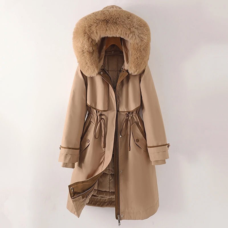 Thekla | Lined Hooded Women's Parka Coat for Winter